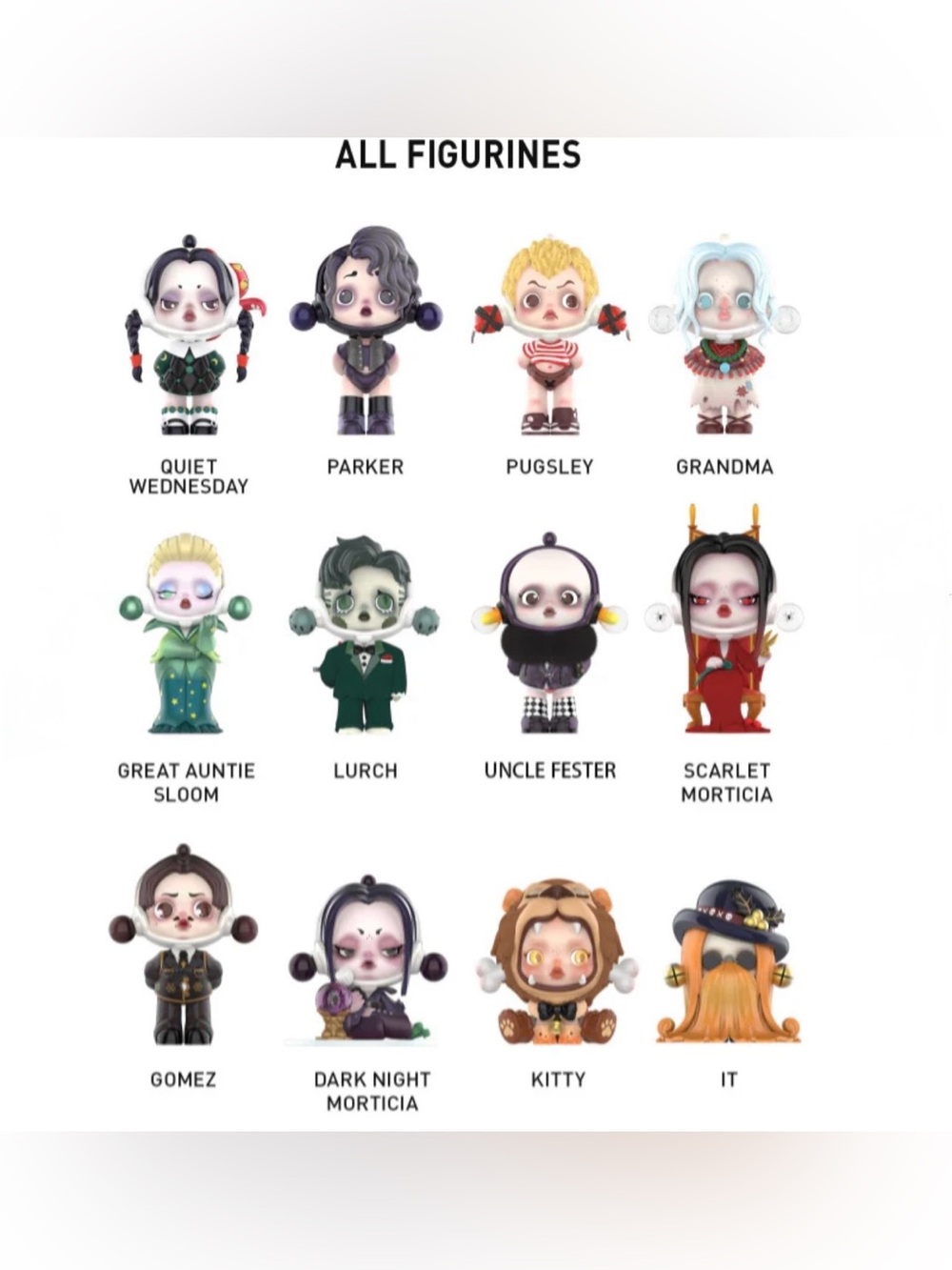 Skullpanda x The Addams Family DISCONTINUED SINGLES - Picture 3 of 3